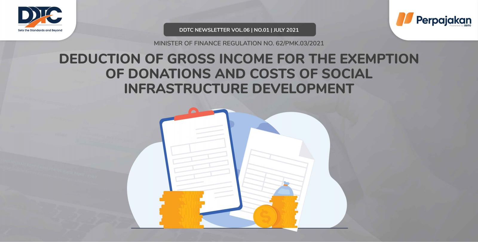 Cover Publikasi Deduction of Gross Income for the Exemption of Donations and Costs of Social Infrastructure Development
