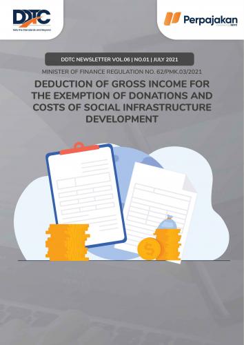 Cover Deduction of Gross Income for the Exemption of Donations and Costs of Social Infrastructure Development