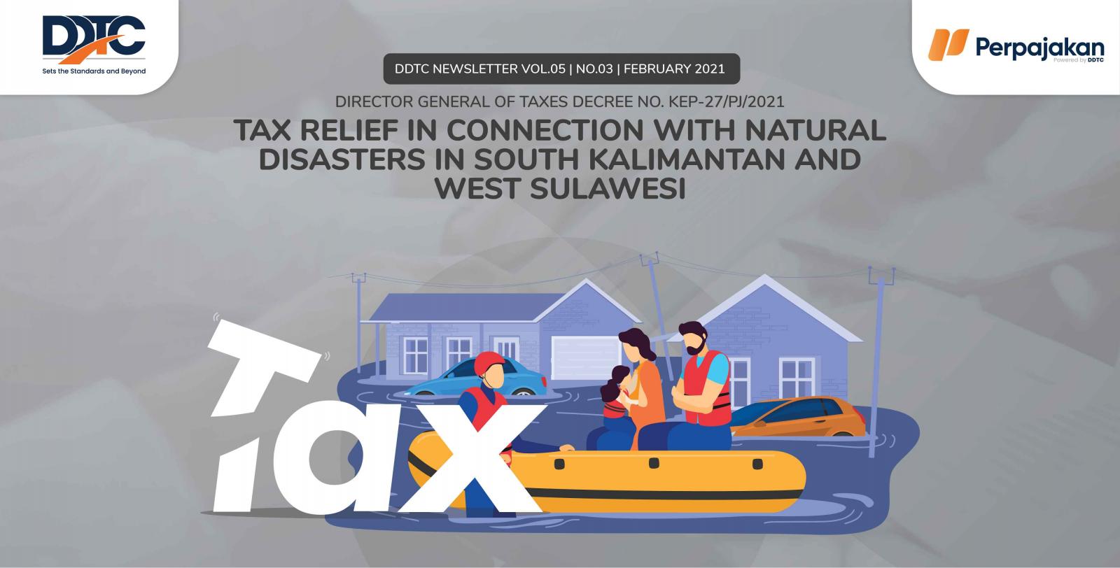 Cover Publikasi Tax Relief in Connection with Natural Disasters in South Kalimantan and West Sulawesi