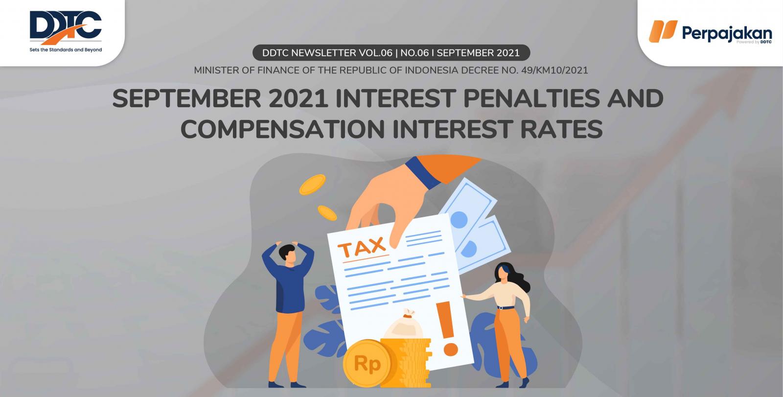Cover Publikasi September 2021 Interest Penalties and Compensation Interest Rates