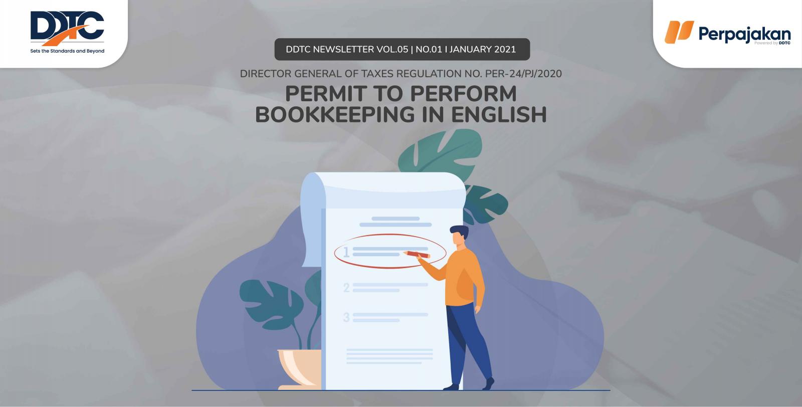 Cover Publikasi Permit to Perform Bookkeeping in English