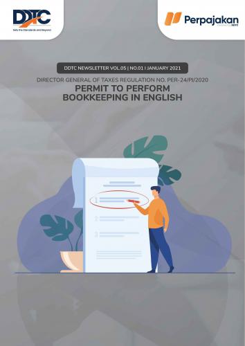 Cover Permit to Perform Bookkeeping in English