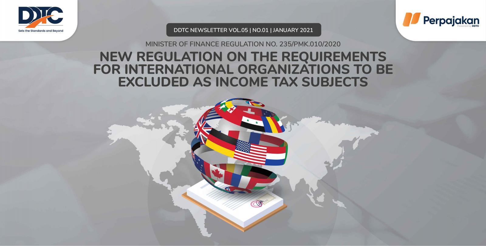 Cover Publikasi New Regulation on the Requirements for International Organizations to Be Excluded as Income Tax Subjects