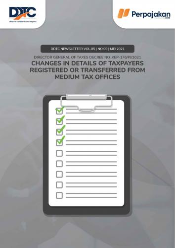 Cover Changes in Details of Taxpayers Registered or Transferred from Medium Tax Offices