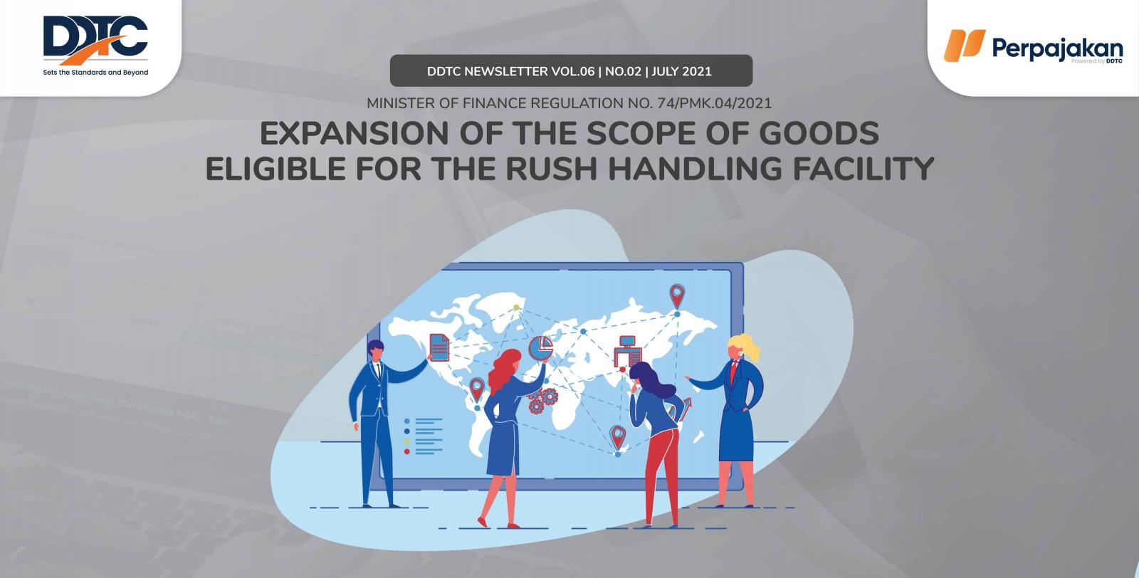 Cover Publikasi Expansion of the Scope of Goods Eligible for the Rush Handling Facility