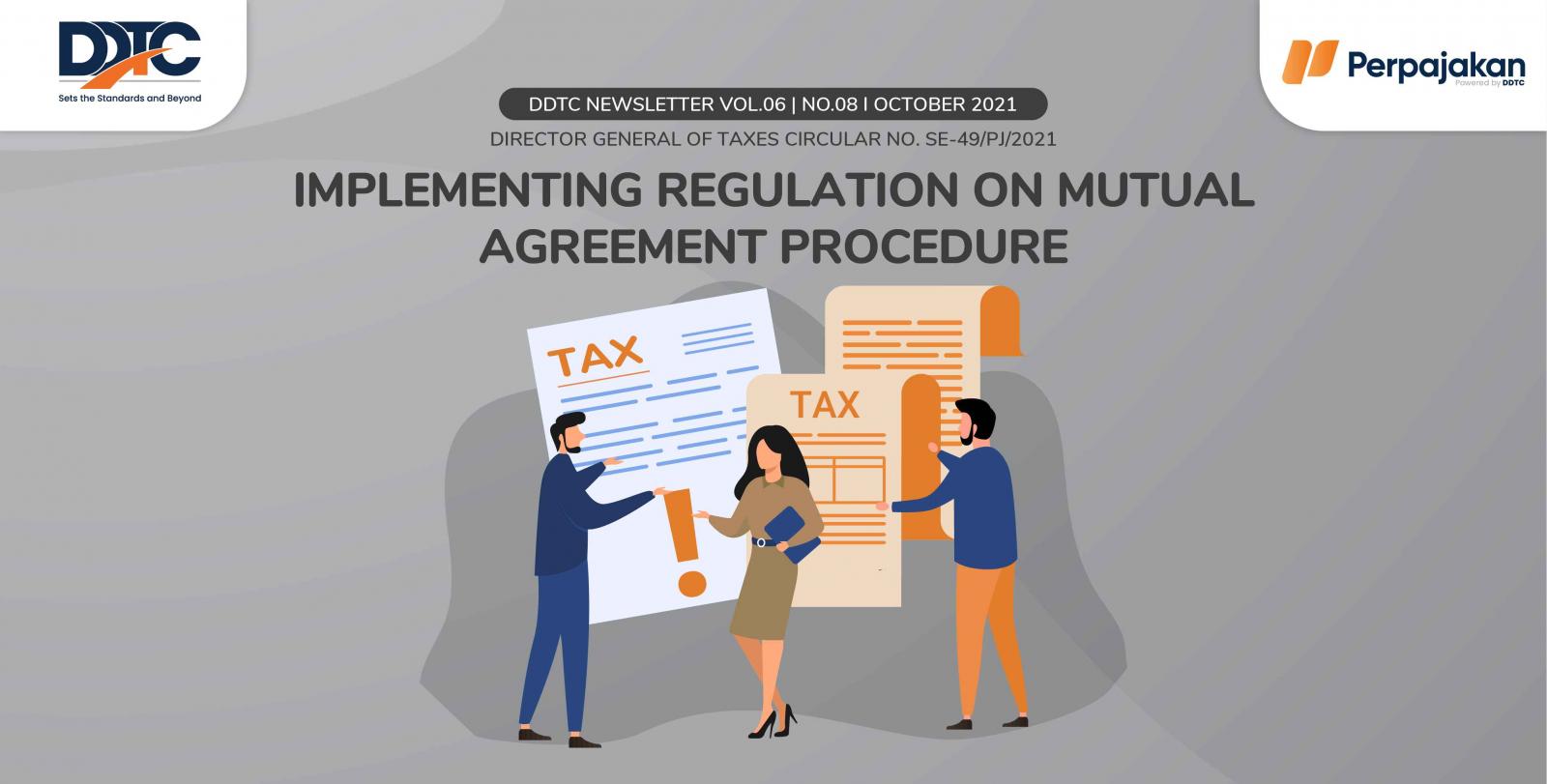 Cover Publikasi Implementing Regulation on Mutual Agreement Procedure
