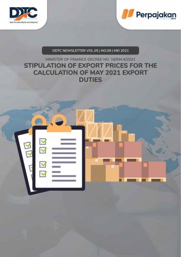Cover Stipulation of Export Prices for the Calculation of May 2021 Export Duties