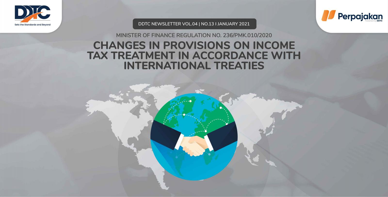 Cover Publikasi Changes in Provisions on Income Tax Treatment in Accordance with International Treaties