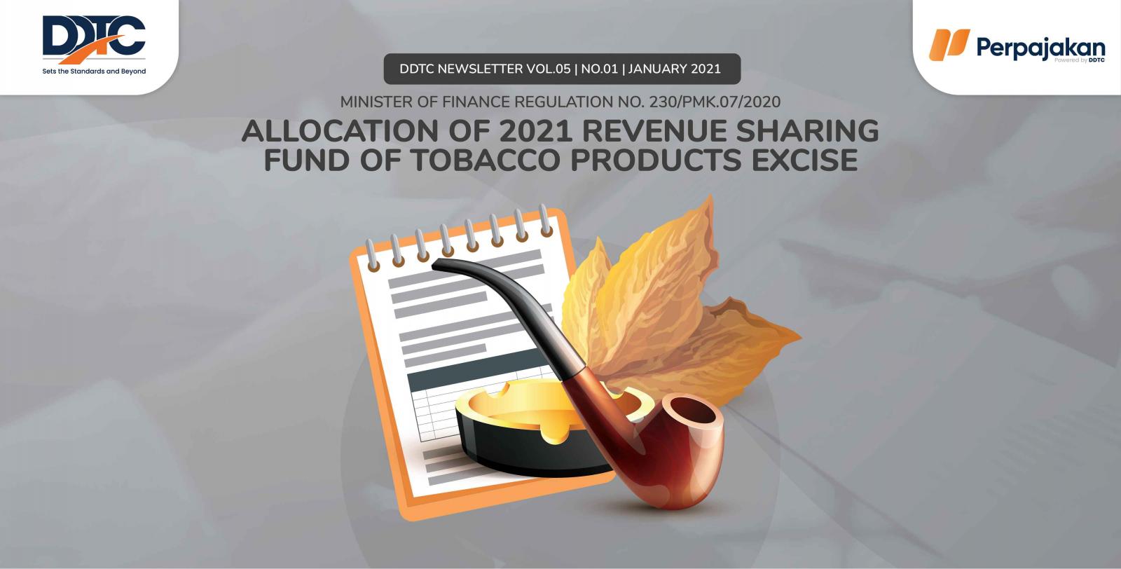 Cover Publikasi Allocation of 2021 Revenue Sharing Fund of Tobacco Products Excise