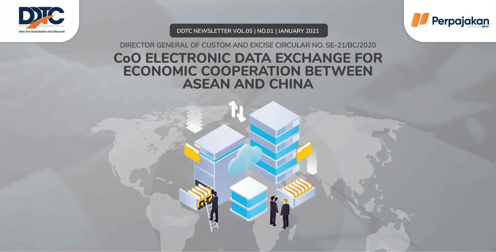 Cover Publikasi CoO Electronic Data Exchange for Economic Cooperation between ASEAN and China