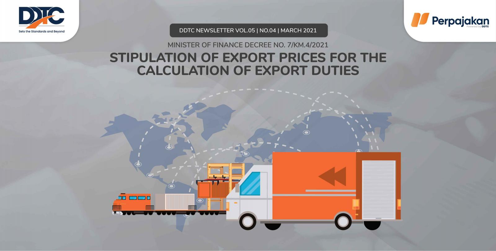 Cover Publikasi Stipulation of Export Prices for the Calculation of Export Duties