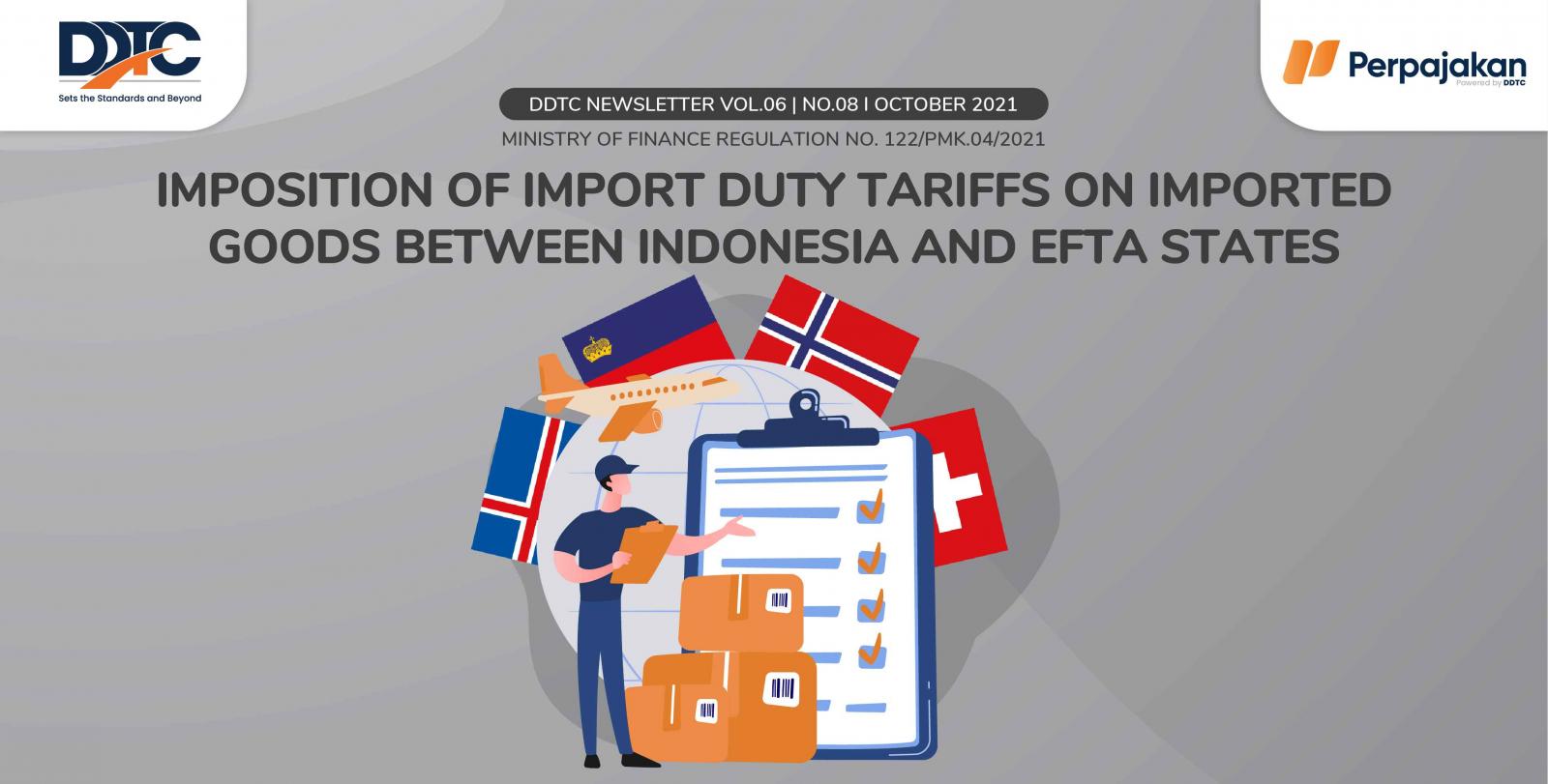 Cover Publikasi Imposition of Import Duty Tariffs on Imported Goods between Indonesia and EFTA States