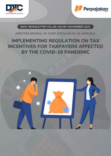 Cover Implementing Regulation on Tax Incentives for Taxpayers Affected by the Covid-19 Pandemic