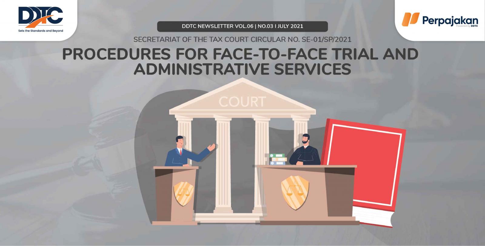 Cover Publikasi Procedures for Face-to-Face Trial and Administrative Services