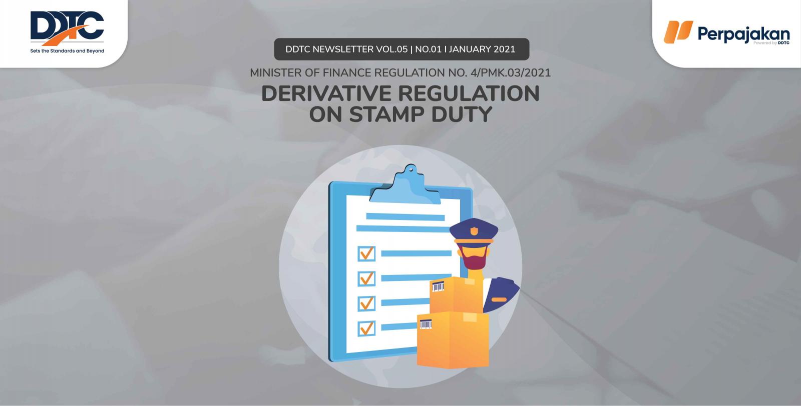 Cover Publikasi Derivative Regulation on Stamp Duty